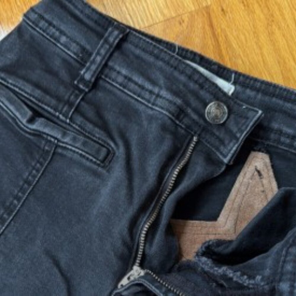 Free People Firecracker Flare Black Star Jeans High Rise Size 25 - Picture 5 of 8